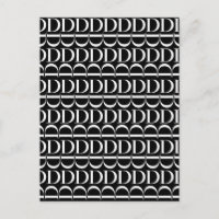 Monogram Initial Letter D