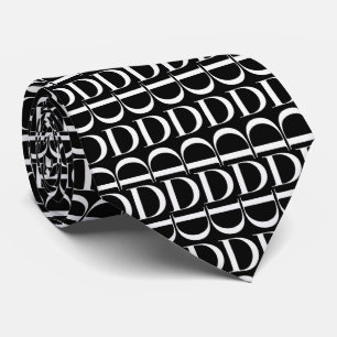 Monogram Initial Letter D Tie
