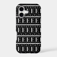 Monogram Initial Letter E