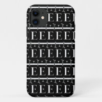 Monogram Initial Letter E