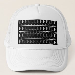 Monogram Initial Letter E, Choose Background Trucker Hat