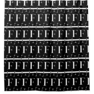 Monogram Initial Letter F