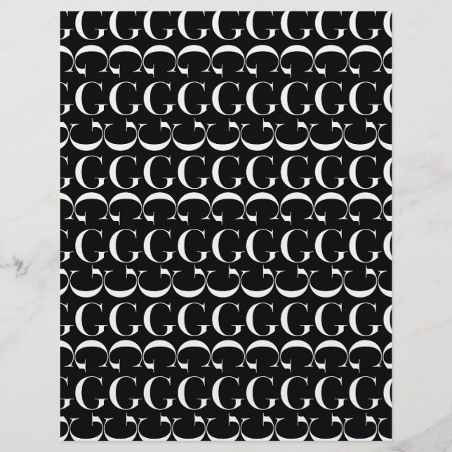 Monogram Initial Letter G (Front)