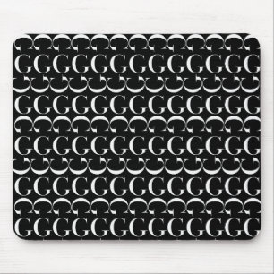 Monogram Initial Letter G Mouse Pad