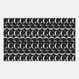 Monogram Initial Letter G Sticker