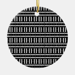 Monogram Initial Letter H, Choose Background Ceramic Ornament