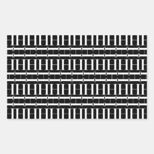 Monogram Initial Letter H Sticker