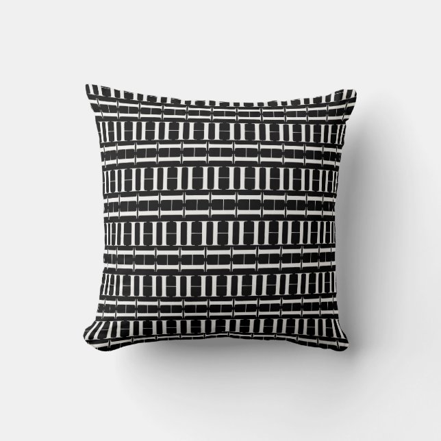Monogram Initial Letter H Throw Pillow (Front)