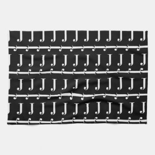 Monogram Initial Letter J Kitchen Towel