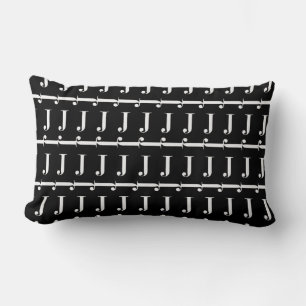 Monogram Initial Letter J Lumbar Pillow