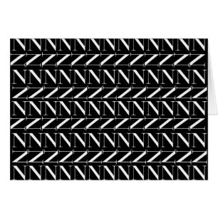 Monogram Initial Letter N