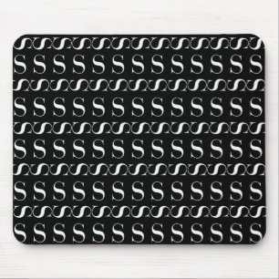 Monogram Initial Letter S Mouse Pad