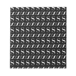 Monogram Initial Letter S Notepad