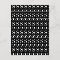 Monogram Initial Letter S