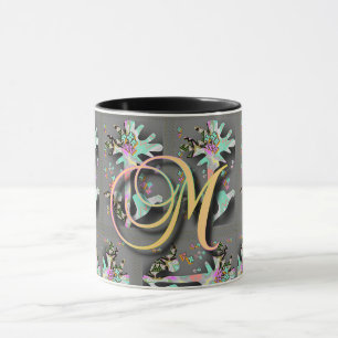 MONOGRAM INITIAL M MUG