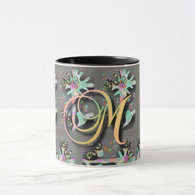 MONOGRAM INITIAL M MUG (Center)