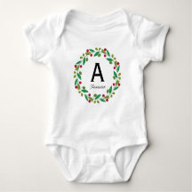 Monogram initial - matching family Christmas