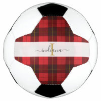 Monogram  Initial Name Plaid Tartan Wallace
