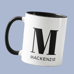 Monogram Initial Name Simple Mug