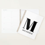 Monogram Initial Name Simple Personalized Planner<br><div class="desc">Modern typography minimalist monogram initial name design which can be changed to personalize.</div>
