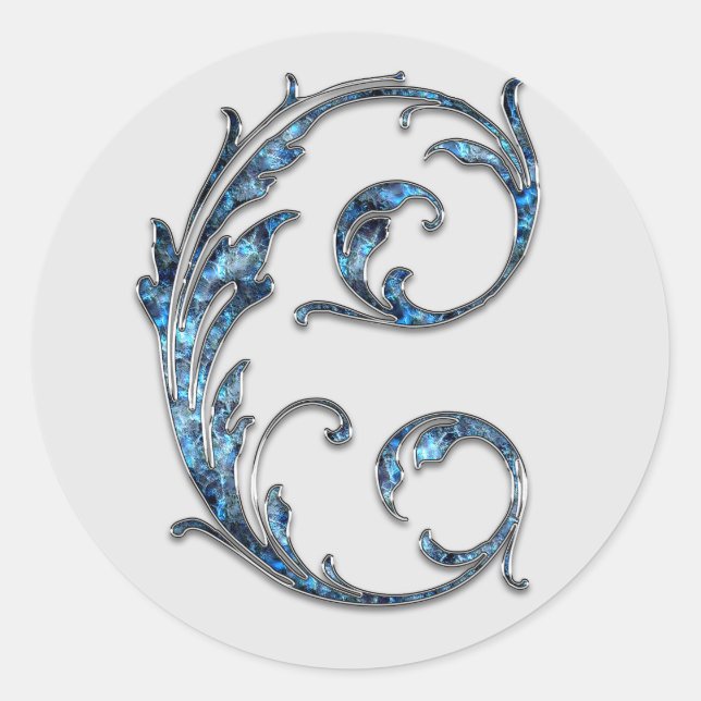 monogram initial S stickers (Front)