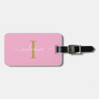 Monogram Initial Script Name Return Address