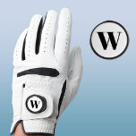 Monogram Initial Simple Golf Glove<br><div class="desc">Modern typography minimalist monogram initial design which can be changed to personalize.</div>