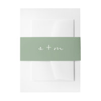 Monogram Initial Simple Modern Minimalist Wedding