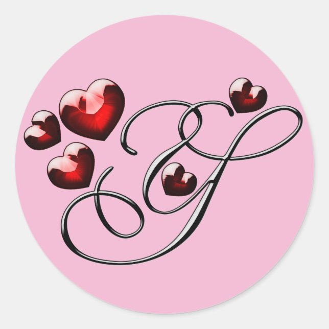 monogram initial Y stickers (Front)