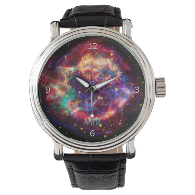 Monogram Initials Cassiopeia, Milky Way Supernova Watch (Front)