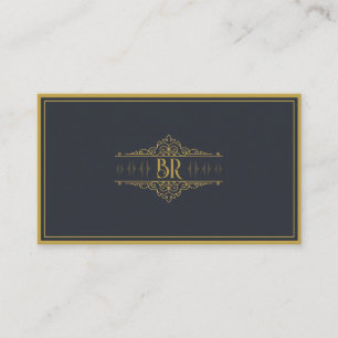Monogram Initials Distinct Personal Individualize  Business Card