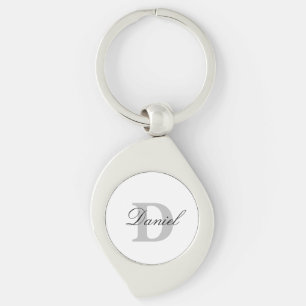 Monogram Initials Father's Day Gift Custom Name  Keychain