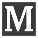 Monogram Initials Name Black White Minimalist<br><div class="desc">Printed with monogram initial (which you can edit,  change and personalize) in bold font. Design available in all sizes,  just choose the right size that you need.</div>