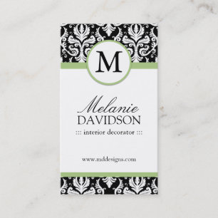 Monogram Interior Designing Business Cards