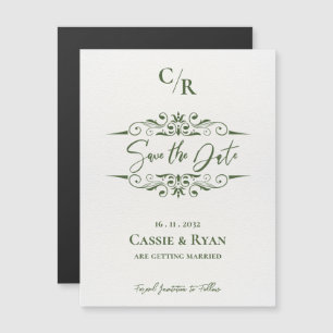 Monogram Intricate Design Wedding Save the Date