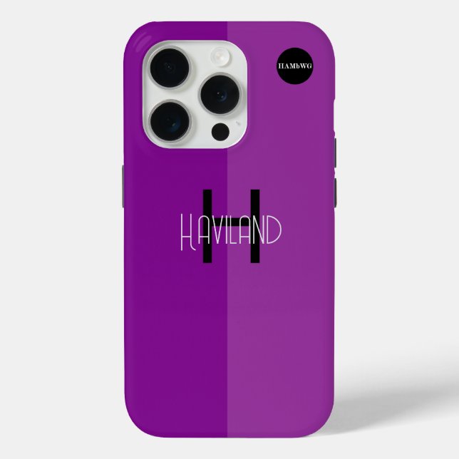 Monogram iPhone Case Two Tone HAMbWG (Back)