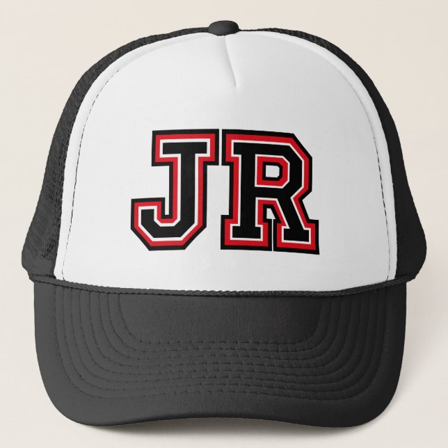 Monogram 'JR' Trucker Hat (Front)