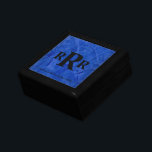 Monogram Keepsake Box Custom Made For Him<br><div class="desc">Monogram Keepsake Box Custom Made For Him. Give him a gift to remember. Simply add his initials, his name, and the date. This is truly a memorable gift for birthdays, anniversaries, holiday gifts, and more. This design is in a handsome deep blue plaster faux finish background created by a highly-skilled,...</div>