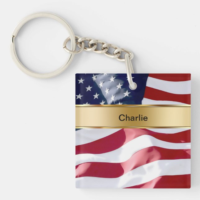 Monogram Keychain Two Sided (Front)