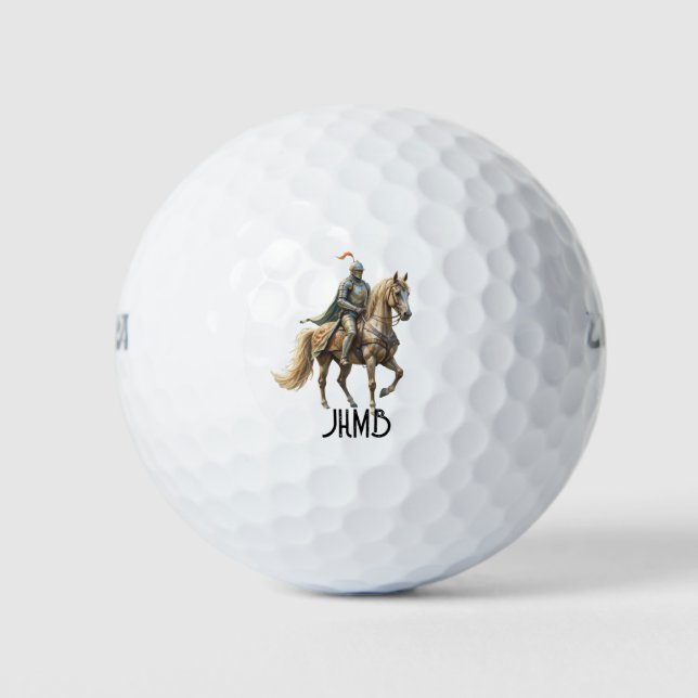 Monogram Knight in Shining Armour Golf Balls (Front)