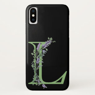 Monogram L Lavender Eucalyptus Case-Mate iPhone Case
