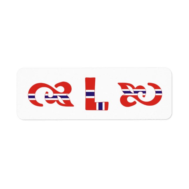 Monogram L Norwegian Label (Front)
