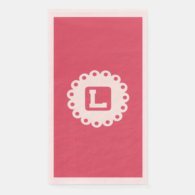 MONOGRAM "L" Paper Napkin (Front)