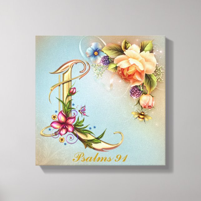 Monogram L Premium Wrapped Canvas (Gloss) (Front)