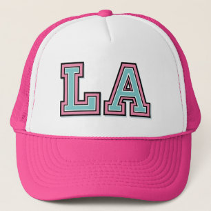 Monogram 'LA' initials Trucker Hat