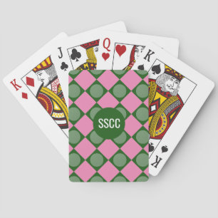 Monogram Lady Golfer Playing Cards