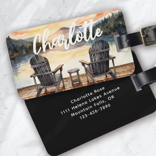 Monogram Lake Travel Luggage Tag