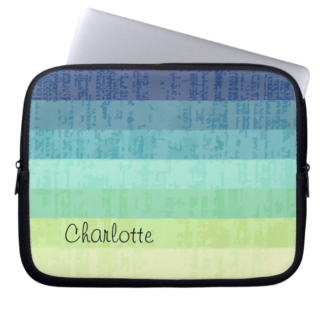 Monogram Laptop Sleeve Designer Colours (Front)