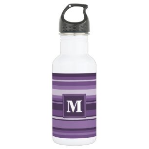 Monogram Lavender stripes 532 Ml Water Bottle