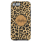 Monogram Leopar Print Pattern iPhone Case